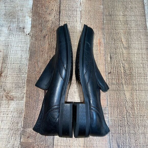 BED STU-Grunge Black Pebbled Leather Loafer Slip On Shoe Men's - Picture 9 of 10